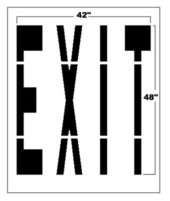 EXIT Federal Spec Stencil