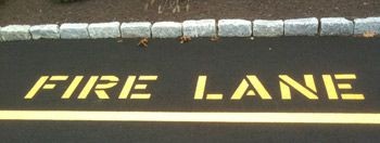 26" 60 Mil. Fire Lane Stencil