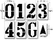 Field Yardline Number Stencils