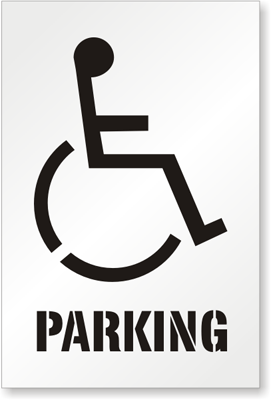 Handicap Stencil