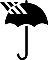 Keep Dry Shipping Symbol Stencil