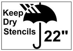 Keep Dry Shipping Symbol Stencil