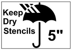 Keep Dry Shipping Symbol Stencil