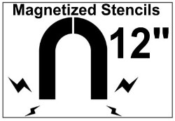 Magnetized Shipping / Receiving Stencil