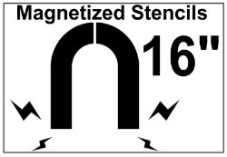 Magnetized Shipping / Receiving Stencil