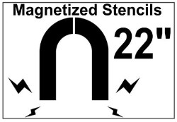 Magnetized Shipping / Receiving Stencil