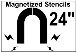 Magnetized Shipping / Receiving Stencil