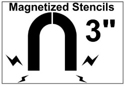 Magnetized Shipping / Receiving Stencil