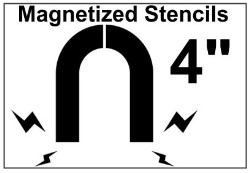 Magnetized Shipping / Receiving Stencil