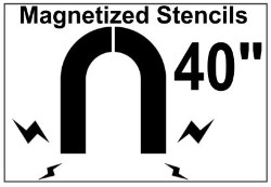 Magnetized Shipping / Receiving Stencil