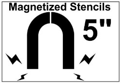 Magnetized Shipping / Receiving Stencil