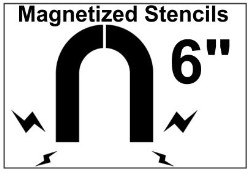 Magnetized Shipping / Receiving Stencil