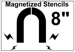 Magnetized Shipping / Receiving Stencil