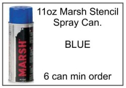 Marsh Blue Stencil Spray Ink Can