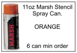 Marsh Orange Stencil Spray Ink Can