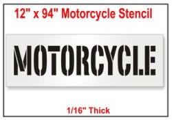 Motorcycle Stencil