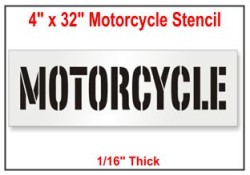 Motorcycle Stencil