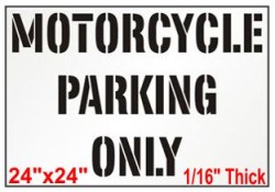 Motorcycle Only Stencil