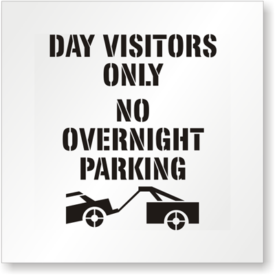 Visitor Parking Stencil