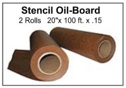 Oil Board Rolls - 20” x 100'
Stencil Board Roll