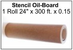 Oil Board Roll, 24" x 300' x .015 Point