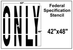 ONLY Federal Spec Stencil