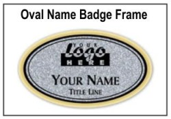 Oval Frame for Name Badges