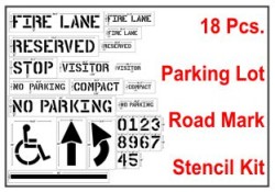 Parking Lot and Road Marking Stencil Kit