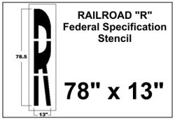 Federal Spec STRAIGHT ARROW Stencil