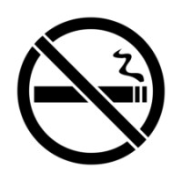 6" No Smoking Safety Stencil