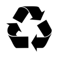 18" Recycle Sign Symbol Stencil