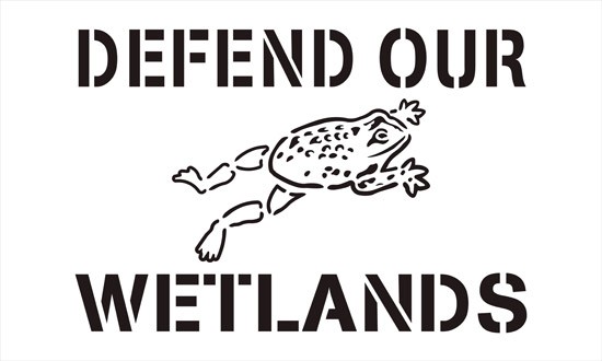 Defend Our Wetlands Stencil