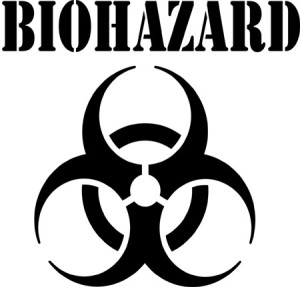 12" Biohazard Safety Symbol Stencil