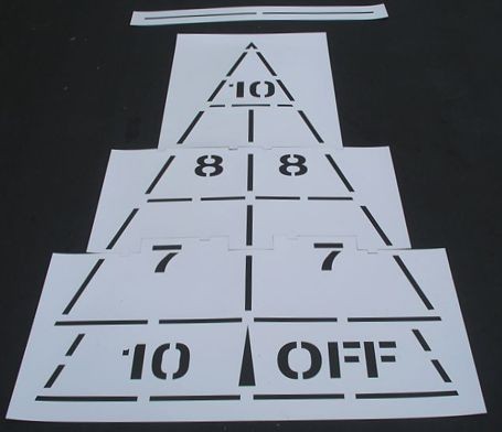 Shuffleboard Stencil