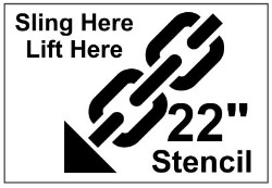 Sling Here Stencil