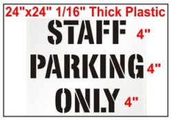 Staff Parking Only