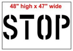 48" Stop Stencil