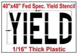 YIELD Federal Spec Stencil