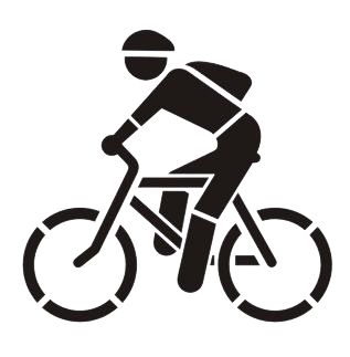 Bicycle Symbol Stencil
Bicycle Stencil
