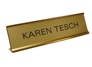 Combo 2"x10" Nameplate with Standard Holder