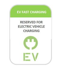 Electric Vehicle Fast Charging Station Sign
