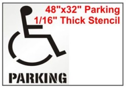 Handicap Stencil