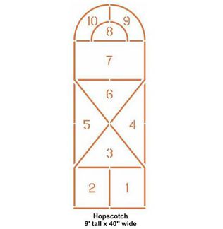 Hopscotch Stencil 24" x 90"