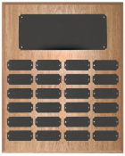 Oak Finish Completed Perpetual Plaque