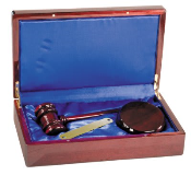 Rosewood Piano Finish Directors Gavel Set