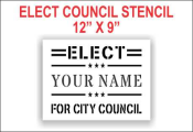 Elect U.S. Representative Stencil