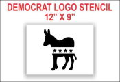 DEMOCRAT LOGO Stencil