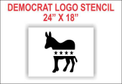 DEMOCRAT LOGO Stencil