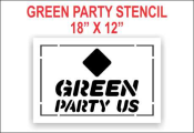 GREEN PARTY LOGO Stencil