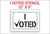 I VOTED Stencil